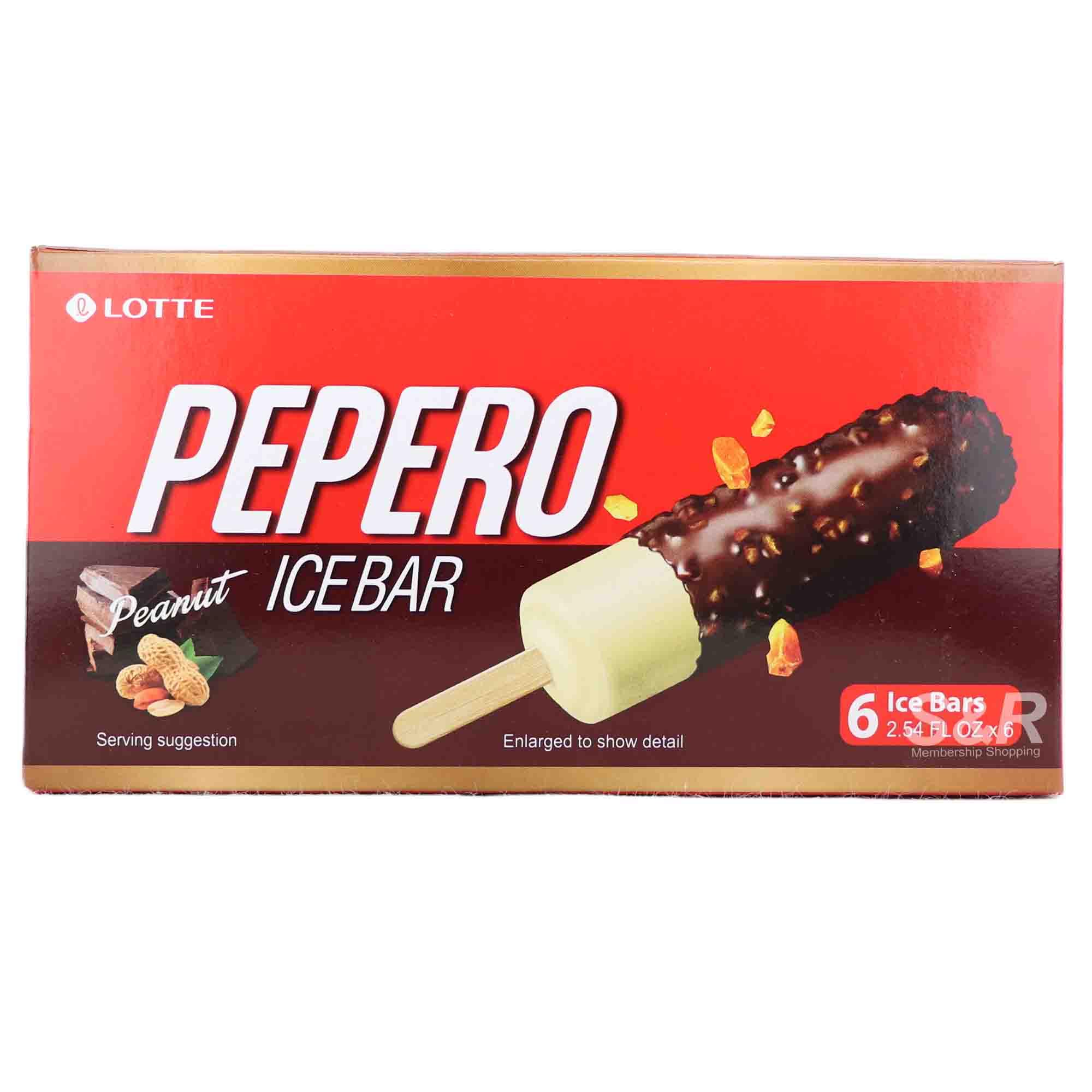 Lotte Pepero Peanut Ice Cream (75mL x 6pcs)